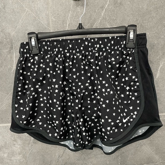 Nike Black with white stars shorts. Size M - Picture 1 of 1